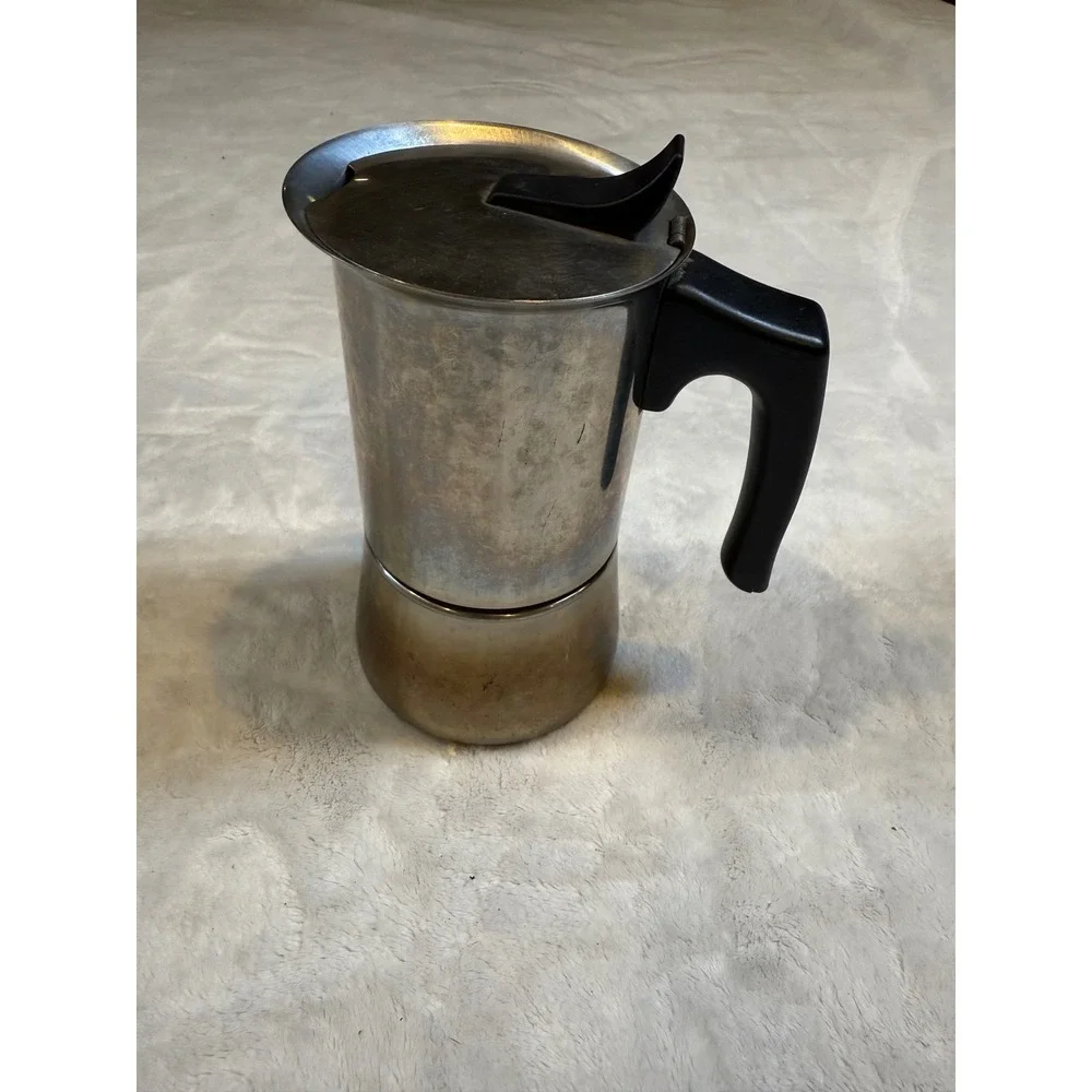 IKEA Stainless Steel Espresso Maker Made in Italy Stovetop Moka Pot 17014